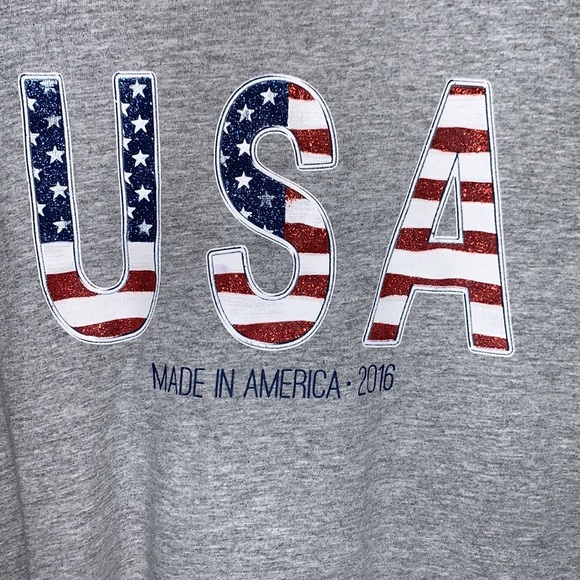USA Made In America 2016 Gray Short Sleeve T Shirt size Extra Large - Picture 5 of 8